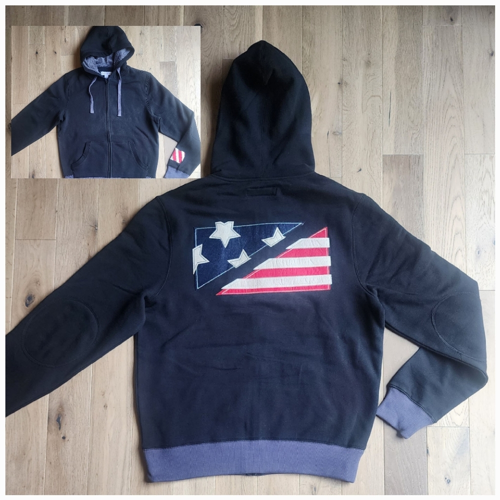 Men's patriotic hooded sweatshirt